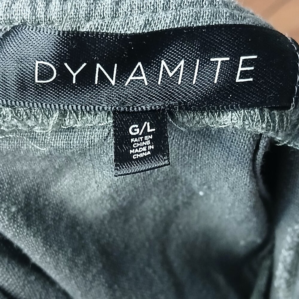 Dynamite Linen Blend Tie Back Romper Shorts Size Large - Picture 4 of 5